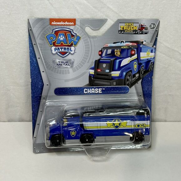 Nickelodeon Paw Patrol CHASE Big Truck Pups True Metal Die-Cast Vehicle - Picture 1 of 2